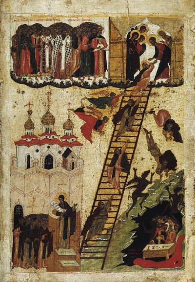 Échelle céleste de Saint Jean Climaque - Russian School