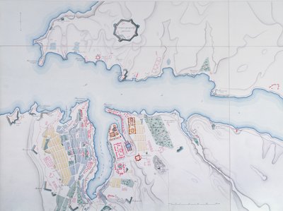 Carte de Sébastopol, 1854 - Russian School