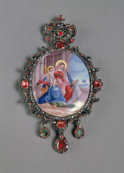 Panagia avec miniature de la Vierge à l