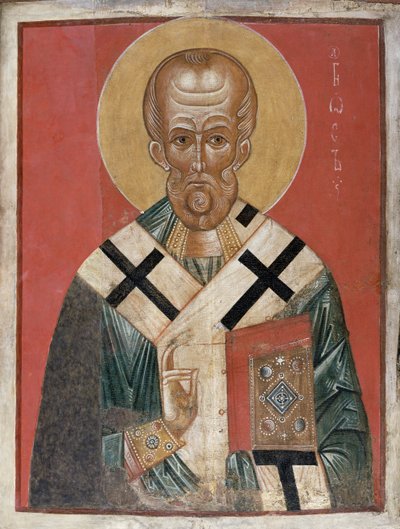 Saint Nicolas, école de Novgorod, c.1300 - Russian School