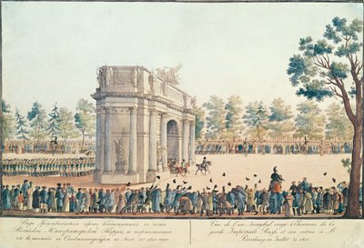 Vue des portes de Narva - Russian School