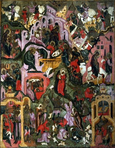La Nativité du Christ La Sainte Nuit - Russian icon.