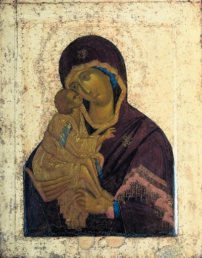 La Vierge du Don Icône double face - Russian icon.