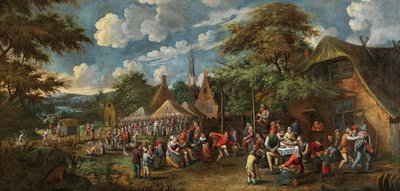 Fête de village, vers 1700 - Rutger Verburgh