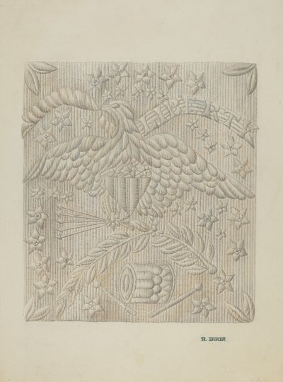 Courtepointe appliquée (détail) - Ruth Buker