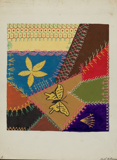 Section de Couverture Folle, vers 1940 - Ruth M Barnes