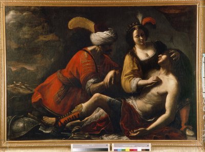 Tancrède et Herminie. Épisode de la Jérusalem délivrée (1581) de Le Tasse (Torquato Tasso) - Rutilio Manetti