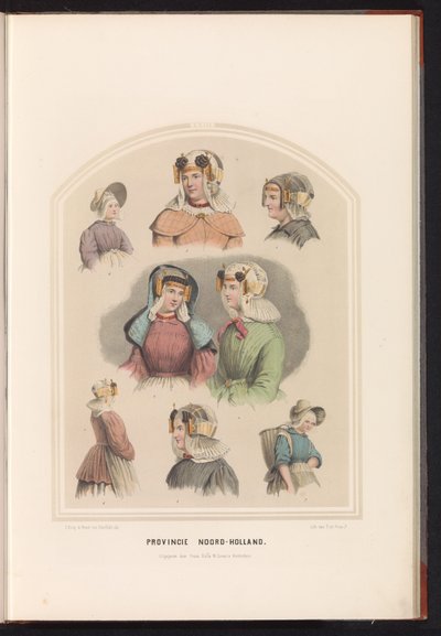 Costume traditionnel de la Hollande-Septentrionale, 1857 - Ruurt de Vries