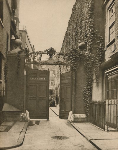 Entrée à Quiet Amen Court dans Warwick Lane, vers 1935 - SO Gorse