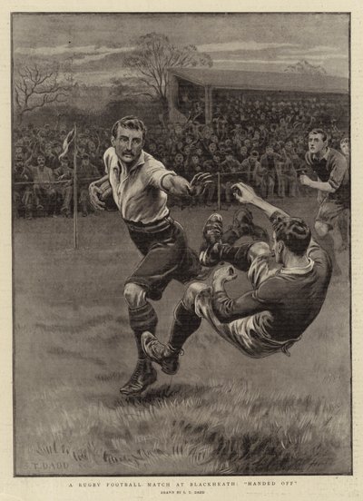 Match de rugby à Blackheath, repoussé - S.T. Dadd
