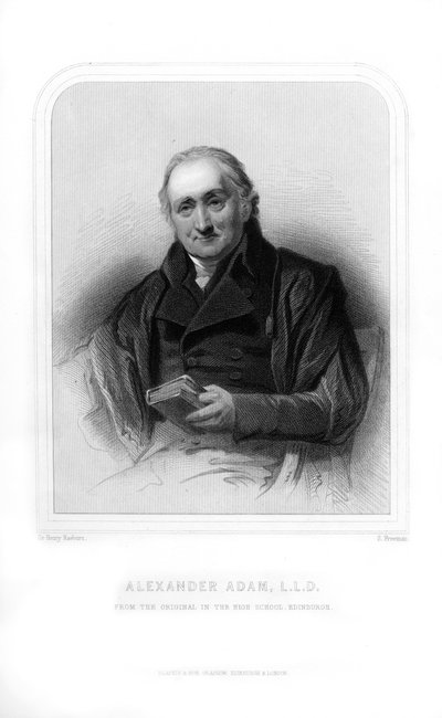 Alexander Adam, enseignant et écrivain écossais sur les antiquités romaines, 1870 - S. Freeman
