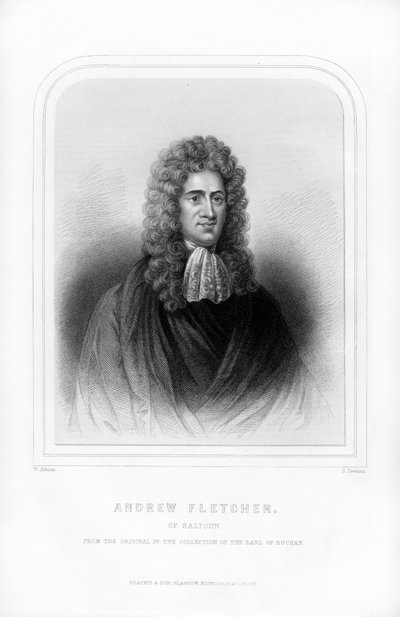 Andrew Fletcher de Saltoun, écrivain, politicien et patriote écossais, 1870 - S. Freeman