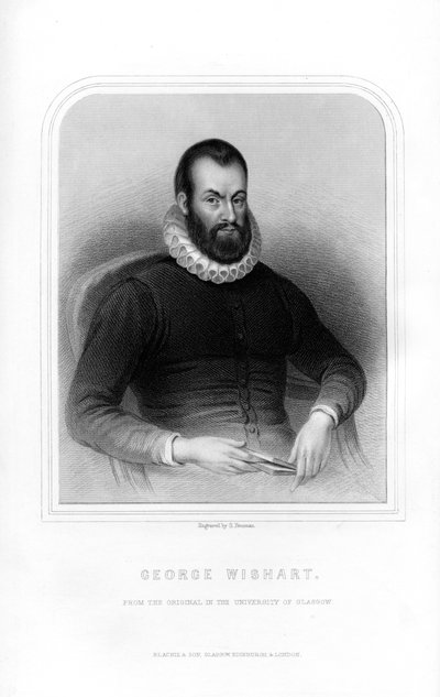 George Wishart, réformateur religieux écossais et martyr protestant, 1870 - S. Freeman
