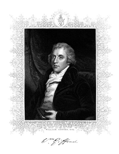 William Gifford, critique, éditeur et poète anglais, XIXe siècle - S. Freeman