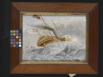 Le yacht de Sa Majesté au large de l