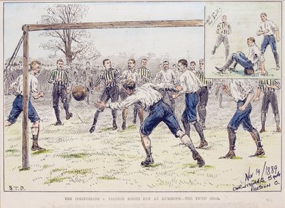 Les Corinthiens contre Preston North End à Richmond - Le troisième but, de 