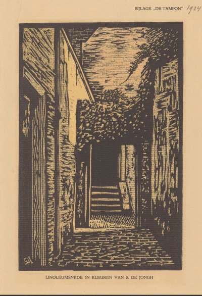 Ruelle avec porte - S. de Jongh