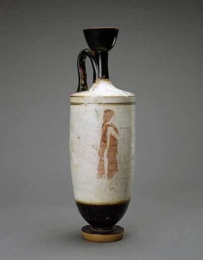 Lécythe à fond blanc avec jeune femme à une tombe, 450-440 av. J.-C. - Sabouroff Painter (attr. to)