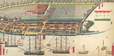 Guide pictural du port de Yokohama, 7e mois, 1860 - Sadahide Utagawa