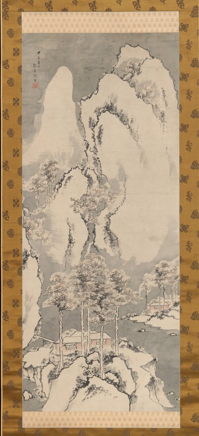 Paysage enneigé, 1744 - Sakaki Hyakusen