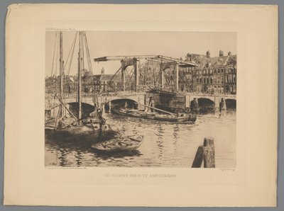 Vue du Pont Maigre à Amsterdam - Salomon Garf