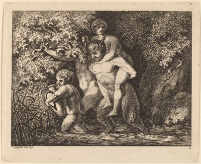 Satyre Portant une Nymphe - Salomon Gessner