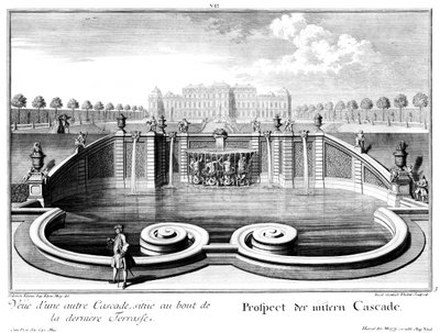 Vue de la cascade inférieure - Salomon Kleiner