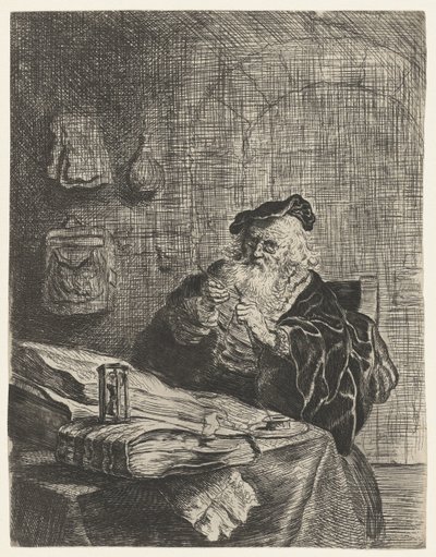 Homme avec un canif - Salomon Koninck (attributed to)