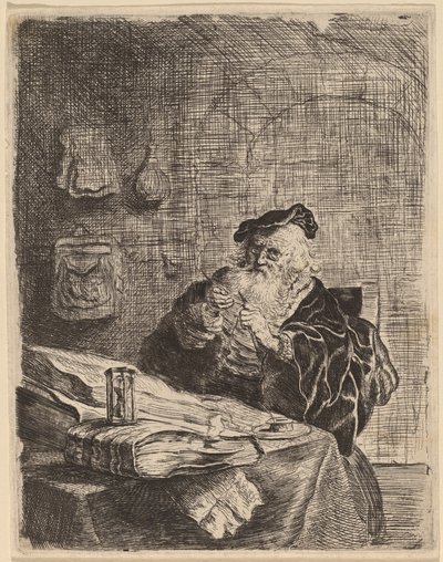 Homme avec un canif - Salomon Koninck
