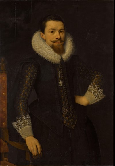 Portrait de Pieter Boudaen Courten (1594-1668) - Salomon Mesdach (attributed to)