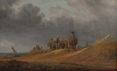 Marché au bord de la mer, 1637 - Salomon Ruysdael