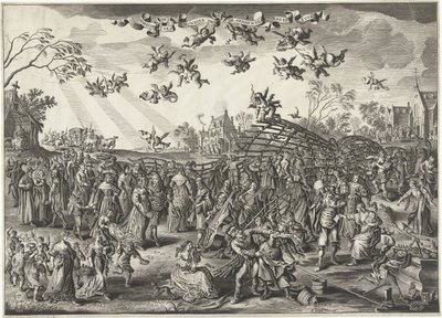 Le piège nuptial : allégorie du mariage - Salomon Savery (attributed to)