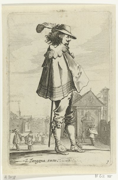Officier debout de profil - Salomon Savery