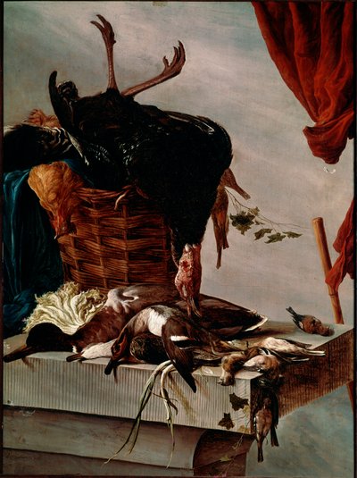 Nature morte avec dinde - Salomon van Ruisdael or Ruysdael