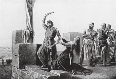 Alonso de Guzman jette son poignard à Don Juan - Salvador (after) Martinez Cubells