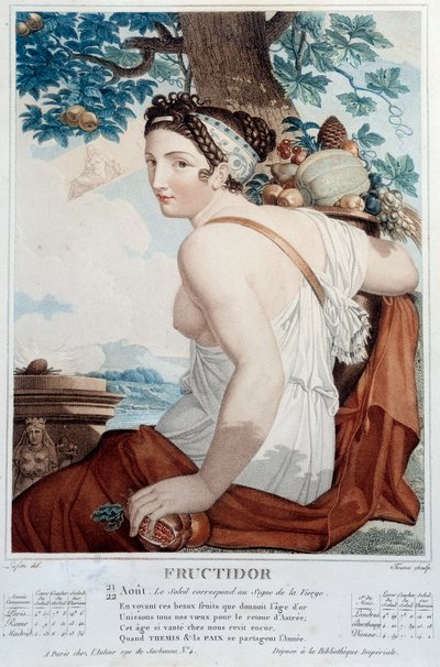 Calendrier révolutionnaire du 21 au 22 août : « Fructidor : Le soleil est au signe de la Vierge » - Salvadore Tresca