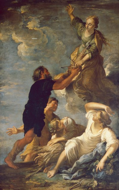 Astraea quitte la Terre, c.1665 - Salvator Rosa
