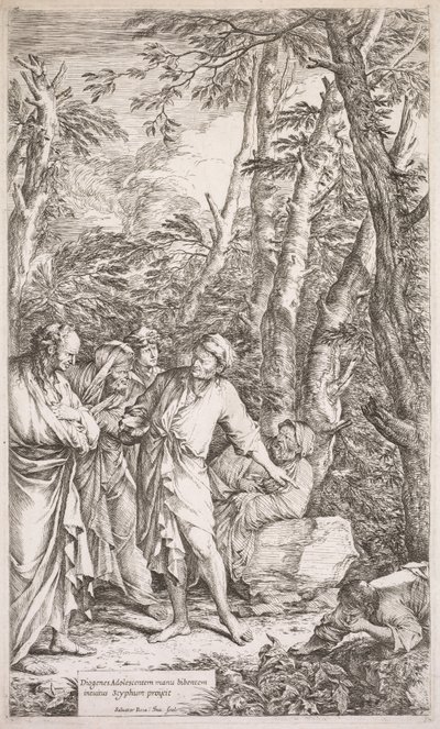 Diogène et Sa Coupe - Salvator Rosa