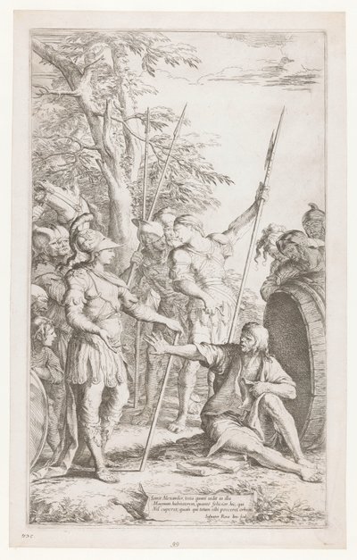 Diogène demande à Alexandre de ne pas se tenir dans sa lumière - Salvator Rosa
