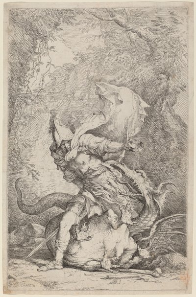 Jason et le dragon - Salvator Rosa