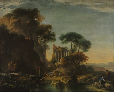 Ruines dans un paysage rocheux, vers 1640 - Salvator Rosa