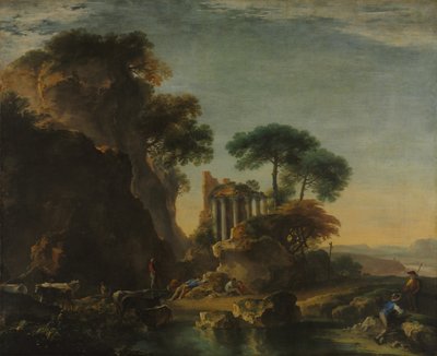 Ruines dans un paysage rocheux, c. 1640 - Salvator Rosa