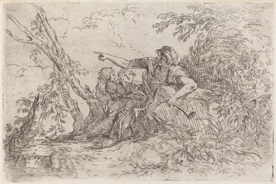 Berger dans un paysage - Salvator Rosa