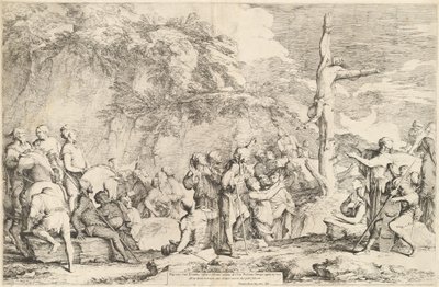 La Crucifixion de Polycrate - Salvator Rosa