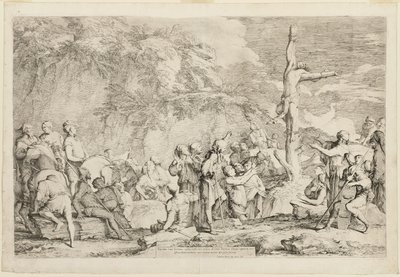 La Crucifixion de Polycrate - Salvator Rosa