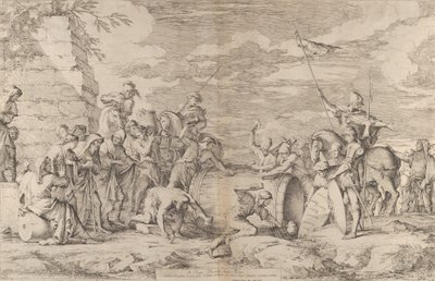 La mort de Marcus Atilius Regulus, montré cloué dans un tonneau par les Carthaginois, vers 1661-62 - Salvator Rosa