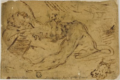 Deux figurines de grappin - Salvator Rosa