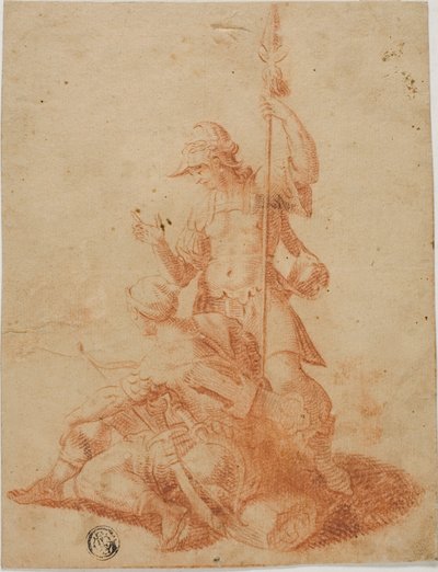 Deux guerriers masculins - Salvator Rosa