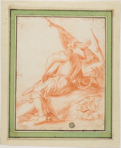 Guerrier au repos - Salvator Rosa