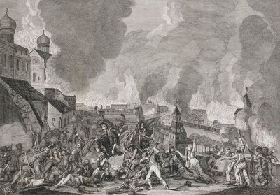 Incendie de Moscou le 15 septembre 1812 Les Français à Moscou - Salvatore Cardelli